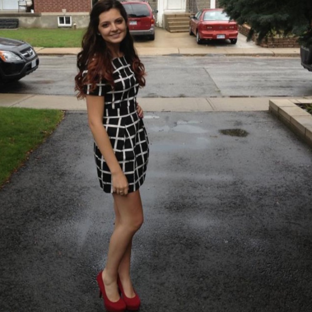 French Connection B&W dress